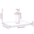 thumbnail image 4 of vidaXL Base de Parasol pour Mâts de Ø32/38/48 mm 15 kg Rectangulaire, 4 of 5