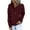 Wine, variant on LYXSSBYX Womens Fall Tops Long Sleeves Womens Casual Hoodies Fall Solid Long Sleeve Sweatshirt Button Down Drawstring Pullover Top Blouse with Pocket