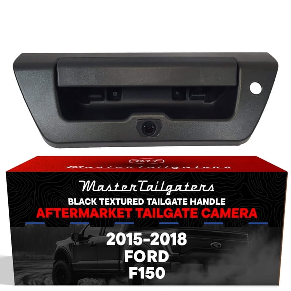 Master Tailgaters Black Tailgate Handle with Backup Camera for Ford F150 (2015-2018)