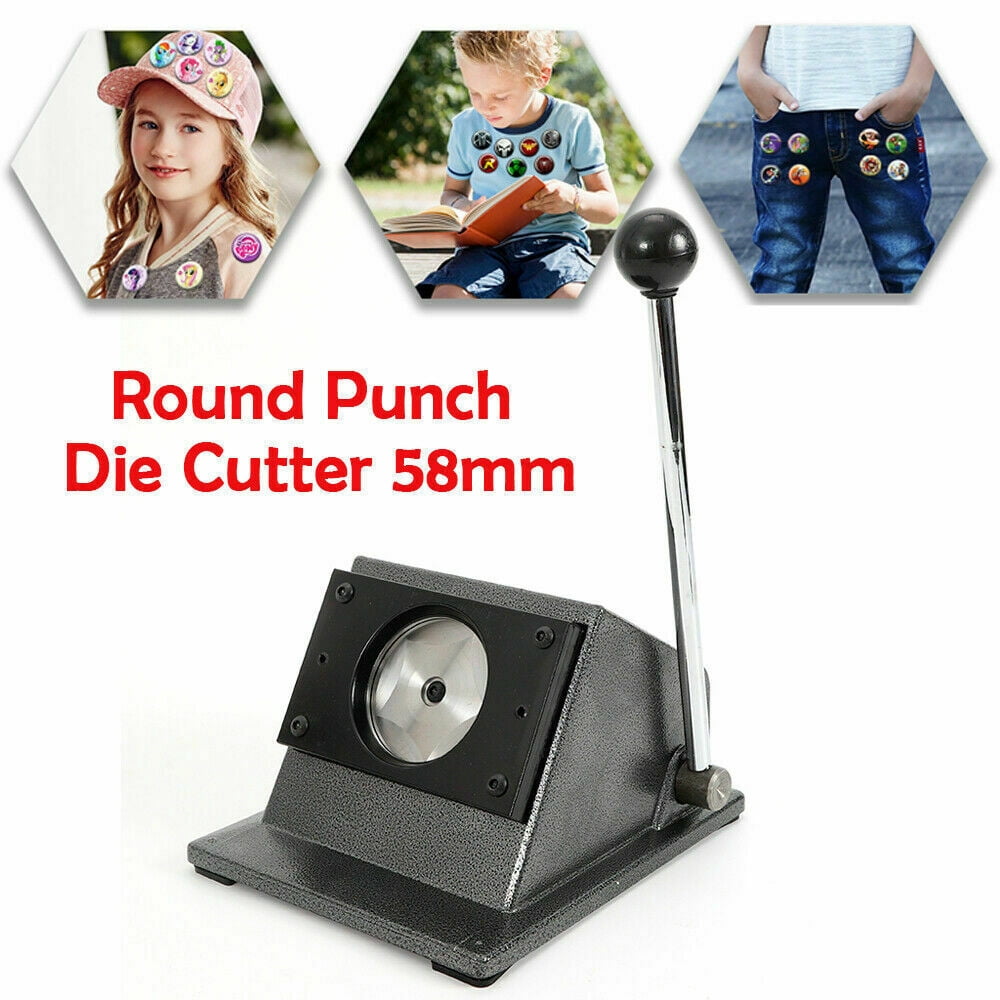 70mm DIY Round Punch Die Cutter Manual Paper Card Button Graphic Maker Machine