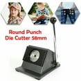 thumbnail image 2 of 70MM Round Badge Card Cutting Machine, Fixed Size Punch for Paper and Card, Maximum Thickness 500g, 2 of 6