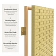 thumbnail image 4 of Red Lantern 7 ft. Tall Woven Fiber Folding Screen - Dark Beige - 6 Panel, 4 of 6