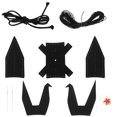 thumbnail image 4 of 1 set de cuero origami grule auto interior grúa colgante material de bricolaje de bricolaje kit de colgante de grúa de cuero de bricolaje, 4 of 5