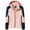 Pink, variant on Lindreshi Rain Jackets for Women Plus Size with HoodsWomen Solid Rain Jacket Outdoor Hooded Raincoat Windproof Top