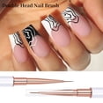 thumbnail image 2 of 1 pincel delineador de uñas de doble cabeza, 9mm y 11mm, pincel delineador de dibujo, pluma de pintura, manicura, arte de uñas, acrílico, Gel UV, herramientas de diseño de esmalte zhangmengya  LED, 2 of 2