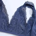 thumbnail image 7 of hoksml Women's Full Coverage Lace Racerback Front Closure Bra, Push Up Supportive Everyday Bra, 7 of 7