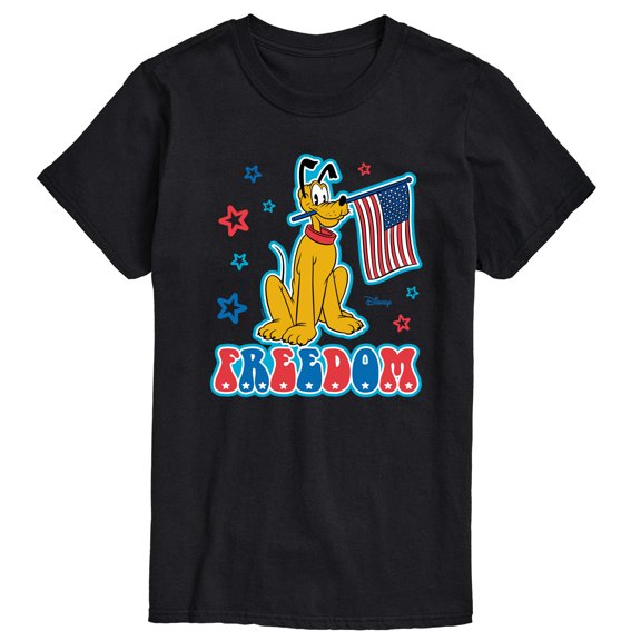 Disney - Pluto USA Flag - Men's Short Sleeve Graphic T-Shirt