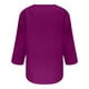 thumbnail image 4 of Fiudx Liquidación de Ofertas Flash Blusa Informal de Manga 3/4 con Botones y Estampado de Cuello para Mujer, 4 of 5
