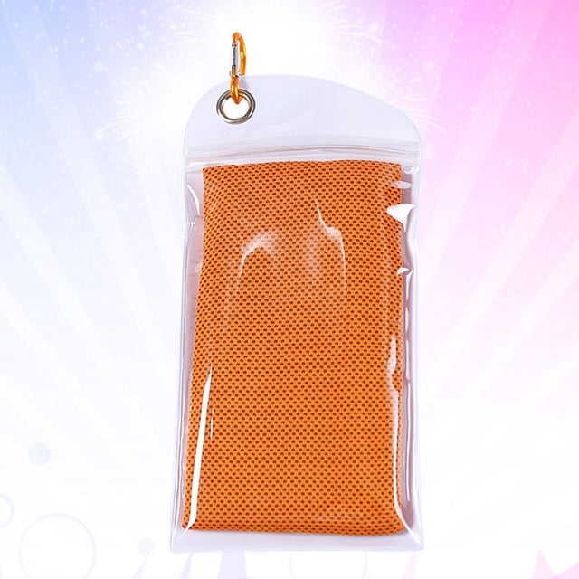 CIMAXIC Multipurpose Sports Towel Microfiber Orange 1Set Suitable for Outdoor Enthusiasts