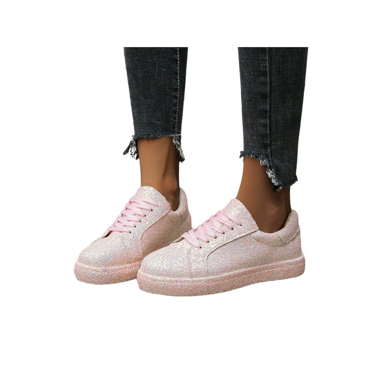 Ladies sequin hotsell trainers