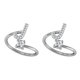 thumbnail image 4 of sweethay Anillo abierto con letras mayúsculas, anillos de compromiso ajustables para interiores y exteriores, fiesta en casa, compras, j 2piezas, 4 of 6