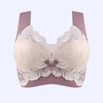 thumbnail image 2 of Clearance Sale 2025 Bra Lightly Latex Lined Cup Wirefree Unpadded Full Coverage Plus Size Bra, 2 of 9