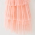 thumbnail image 6 of Tao Tao Toddler Girls Triple Layer Cake Dress Summer Tulle Tutu Dresses Children Flower Cake Skirt Sleeveless Suspender Mesh Casual Dress Pink 6 Months, 6 of 6