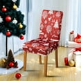 thumbnail image 6 of Christmas Stretch Chair Covers Set of 1 Removable Washable Dining Chair Protectors for Holiday Party Home Decor(B), 6 of 6