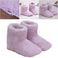 thumbnail image 6 of BLEEUS Electric Heated Plush Slippers Usb Heating House Shoes For Home Indoor Home Supplies (Women), 6 of 10