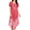 Blush, variant on Sakkas Devora Women's Maxi NightGown Caftan Kaftan Dress Tie Dye Batik & Corset - Fuchsia-navy - One Size Regular