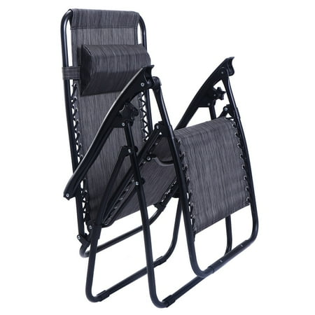 Adjustable Recliner Lounge Zero Gravity Chair (Set Of 2) Black