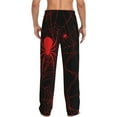 thumbnail image 7 of Salouo Red Spider On The Web Print Pajama Pants for Men, Lounge Pants Elastic Waistband Casual Men's sleepwear Loungewear Sleep Pajama Pant -Medium, 7 of 7