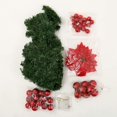 thumbnail image 5 of Guirlande de Noël avec Lumières Guirlande Artificielle avec des Fleurs Rouges Baies et Pommes de Pin Décor de Noël pour la Porte de Mur d'Escalier (Rouge (avec Lumière), 1 Pack), 5 of 5