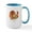 White/Blue Inside, variant on CafePress - Thanksgiving Turkey Mugs - 15 oz Ceramic Large White Novelty Mug