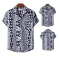 thumbnail image 2 of Camiseta de manga corta con un solo pecho, informal y cómoda, a la moda para hombre Pompotops oipoqjl43591, 2 of 9