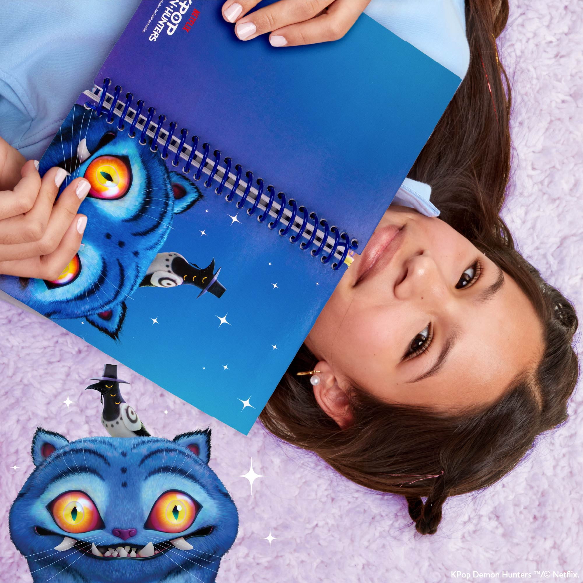 Netflix KPop Demon Hunters™ Spiral Bound Journal, Derpy Edition, 100 Lined Pages