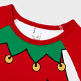 thumbnail image 5 of PatPat Family Christmas Pajamas Matching Pajamas for Couples 2 Piece Sets for Women Christmas Elf Print PJS with Christmas Socks, Red, Womens: S, 5 of 8