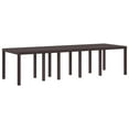 thumbnail image 3 of vidaXL Garden Dining Set 11 pcs Brown and Anthracite Rattan, 3 of 6