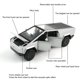 thumbnail image 3 of Toy Truck EROCK 1/32 Cybertruck Pickup, vehículo todoterreno plateado, 3 of 7