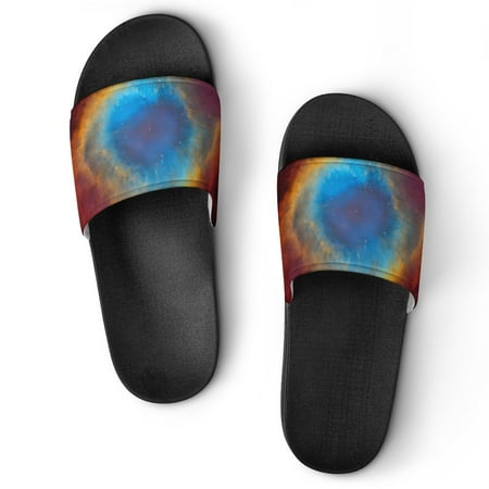 

GZHJMY Stylish Slides for Women Men Deep Space Object Helix Nebula Soft Flexible Slip-on Sandals Slippers