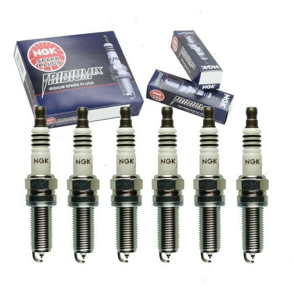 6 pc NGK Iridium IX Spark Plugs compatible with Genesis G80 3.8L V6 2017