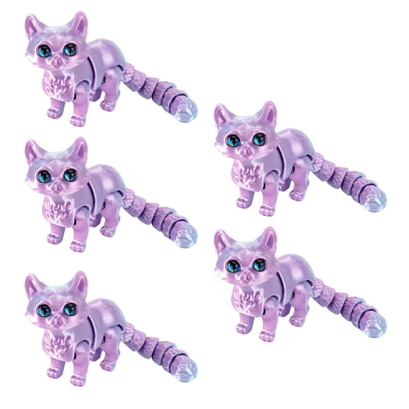 3D Printed Cats,3D Printed Animal Fidgety Toy Stress Relief Desktop Pet Decors