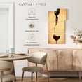 thumbnail image 5 of Elephant Stock Pouring Wine Wall Art - Vertical Multi Panel Canvas - Dining Room Wall Decor - Food And Drink Multi Panel - Beige And Red Decor - 12" x 27", 5 of 8
