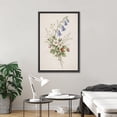 thumbnail image 2 of Framed Canvas Print Wall Art Wildflowers Vintage Floral Botanical Art for Living Room, Bedroom, Office - 24"x36" BLACK, 2 of 7