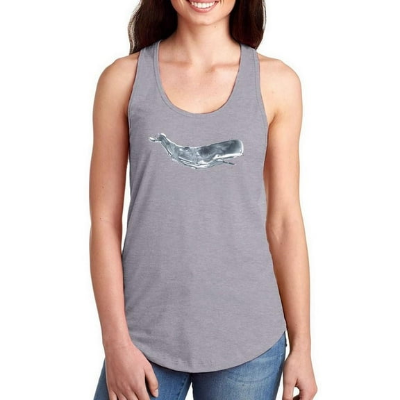Cetacea Whale Racerback Tank Women -June Erica Vess Designs, Female x-Small