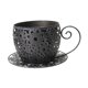 thumbnail image 5 of Maceta de Hierro Taza de Café con Diseño Artístico Estructura Estable y Ventilación para Plantas Pequeñas Adecuada para Decorar Salón Jardín, 5 of 9