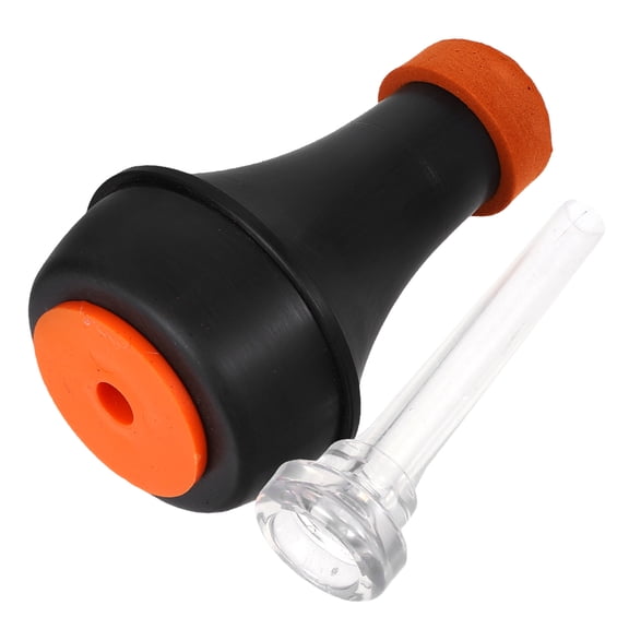 Raindrops 1 Set Mini Trumpet Mute Kit Lightweight Transparent For Instruments Mouthpiece Noise Reducer For Practice Trumpet