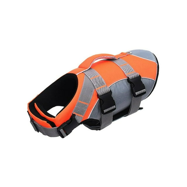 PENGXIANG Chien Gilet de Sauvetage et Gilet de Sauvetage Réfléchissant Animal de Compagnie Manteau Réglable Chien Maillot de Bain de Sauvetage Poignée Ripstop Maillot de Bain de Sécurité pour Petit à Grand Chien