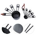 thumbnail image 6 of WHAMVOX  9 Pcs Stainless Rice Spoon Multi-purpose Scoop Spoons Baking Teaspoon Measure Black, 6 of 8