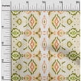thumbnail image 2 of oneOone Cotton Silk Peach Fabric Asian Ikkat With Watercolor Sewing Material Print Fabric By The Yard 42 Inch Wide, 2 of 4