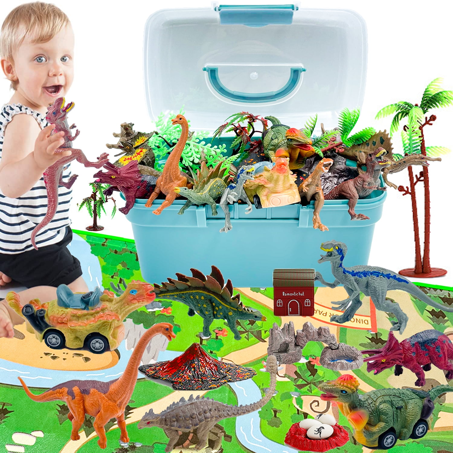 Dinosaur Toys for 3 4 5 6 7 Years Old Boys, Dinosaur Figures to Create