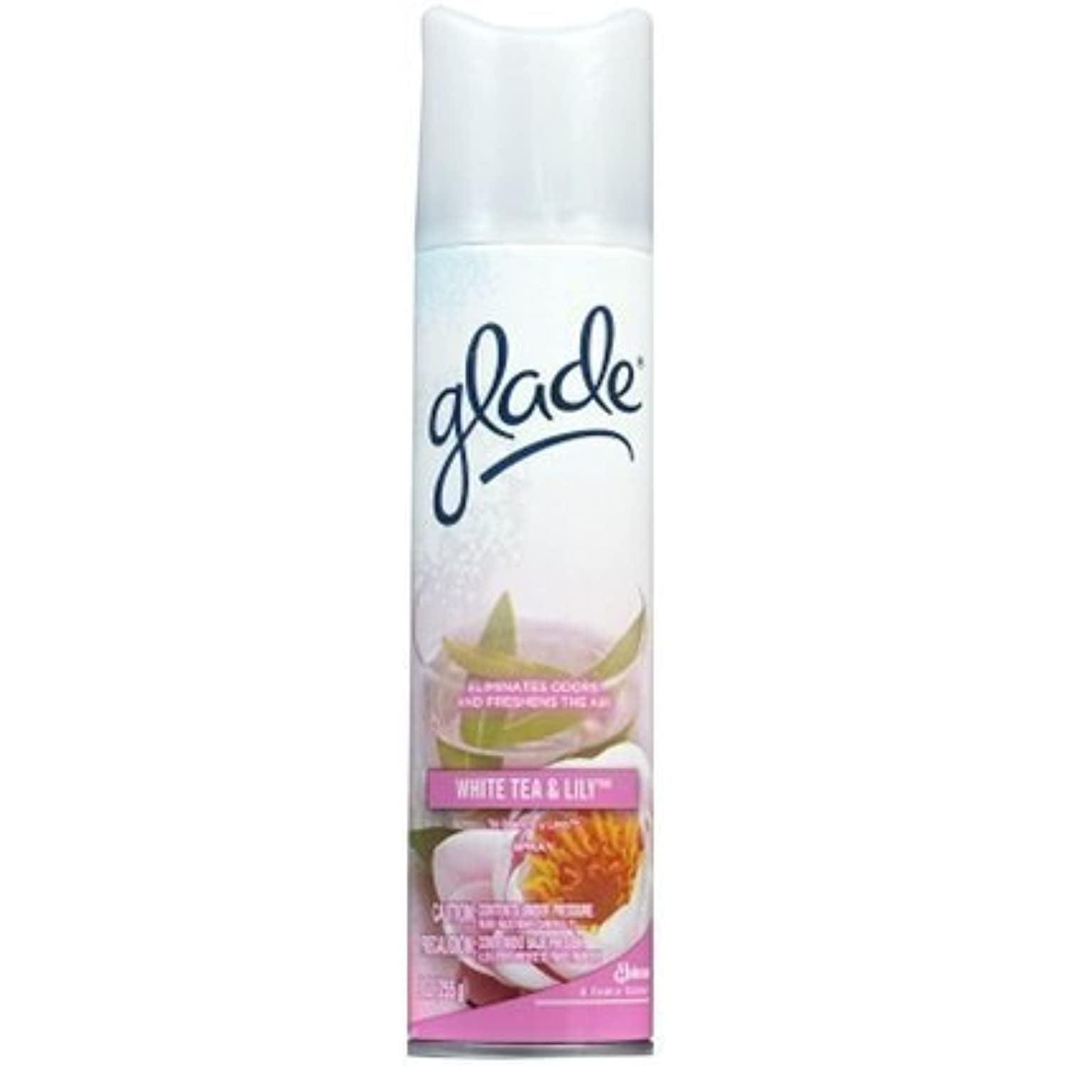 Glade Air Freshener Aerosol SprayWhite Tea & Lily9 Oz (Quantity Of 5