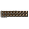 thumbnail image 3 of Ambesonne Cat Fabric by the Yard Upholstery, Cartoon Pets and Paw Prints, 2 Yards, Sand Brown Marigold and Grey, 3 of 5