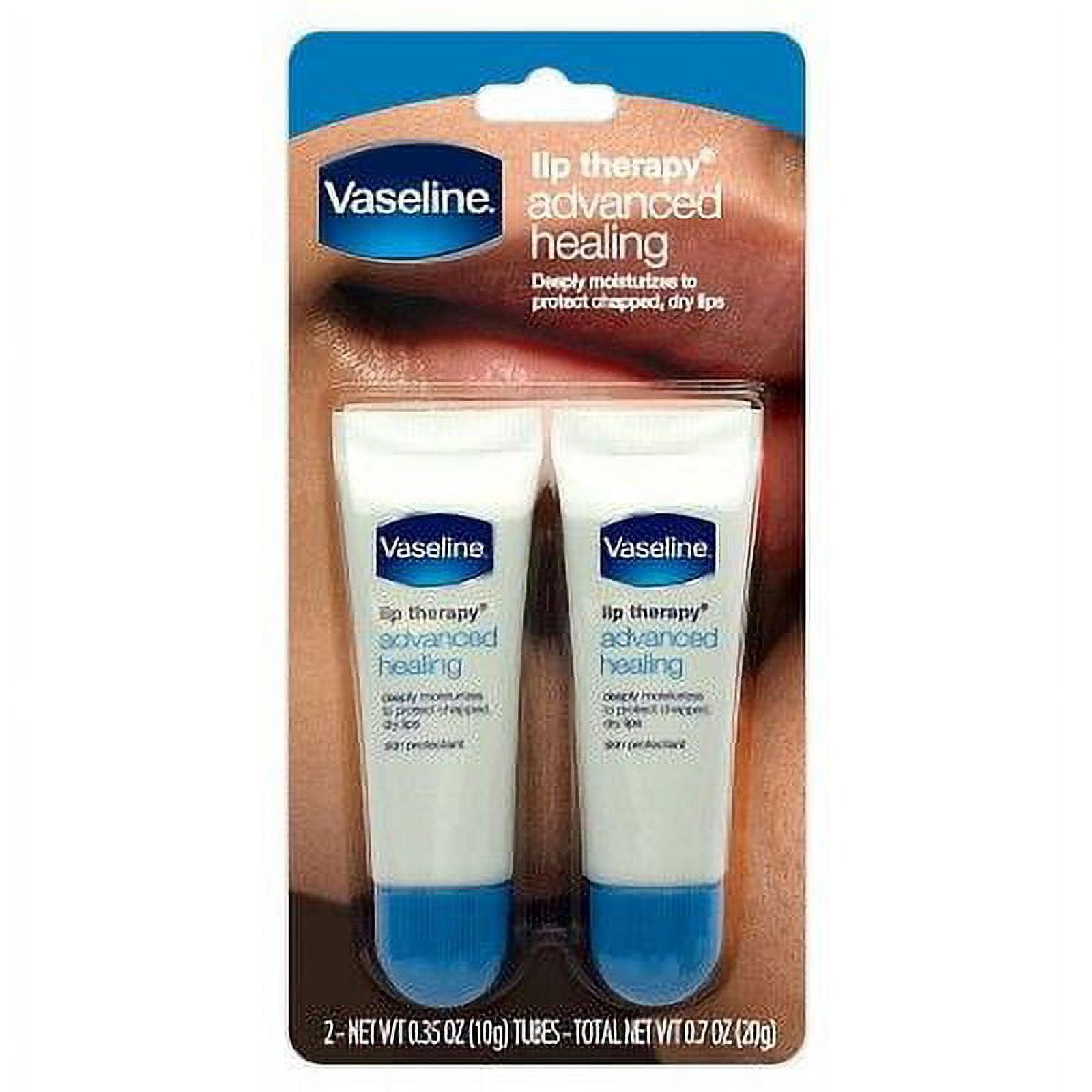 Vaseline Lip Therapy Advanced Healing 2 Tubes Pack of 4
