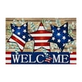 thumbnail image 2 of Cqxid Carpet Under $10 4th Of July Door Mat Patriotic Doormat Entryway Rug Welcome Independence Day Doormat Stain And Fade Patriotic Decor Welcome Outdoor Mat Decorative For Home, 2 of 9
