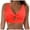 Orange, variant on ZQUUVOU Women's Swimsuit Top Sleeveless Solid Swimsuit Push-Up Padded Swimsuit (Olive Green,XL)