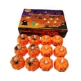 thumbnail image 1 of Billuyoard 12 unids/set Linda electrónica Jacks-o-Lantern para luz nocturna de calabaza de Halloween de ambiente festivo Iluminación navideña, 1 of 6