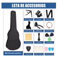 thumbnail image 4 of Guitarra Acústica Eléctrica 38 Pulgadas Kit Completo con Estuche, Sintonizador, Capo y Todos los Accesorios, Madera Premium para Principiantes, Estudio y Actuaciones en Vivo, 4 of 8