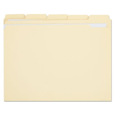 UPC 087547161159 product image for Double-Ply Top Tab Manila File Folders  1/5-Cut Tabs  Letter Size  100/Box | upcitemdb.com
