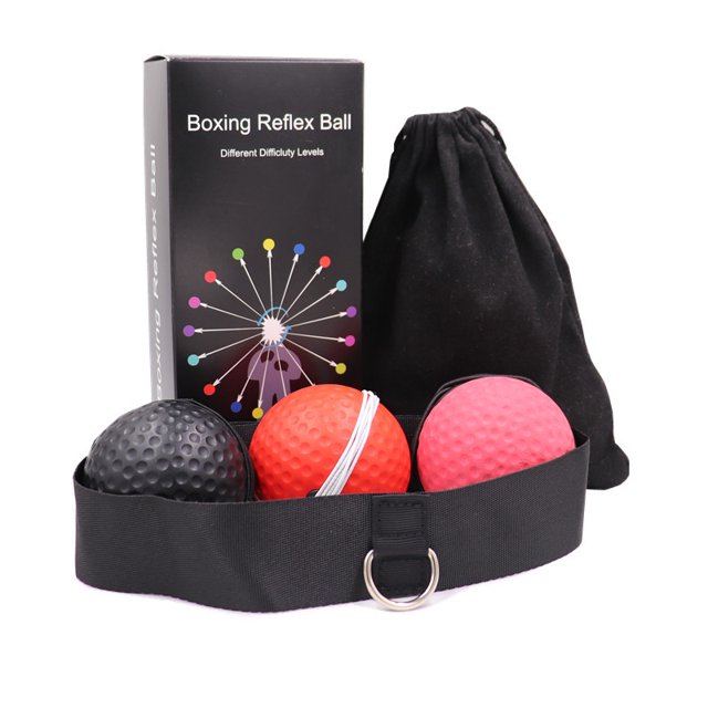Pelota de reacción de boxeo, pelota de velocidad, pelota mágica, pelota de descompresión montada en la cabeza, pelota de entrenamiento de reacción, pelota de fitness